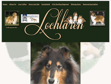 Tablet Screenshot of lochlarencollies.com
